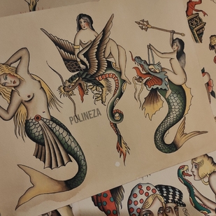 🔥 热门照片、模特作品集  #68677 纹身师 Polineza Aleksandrovna