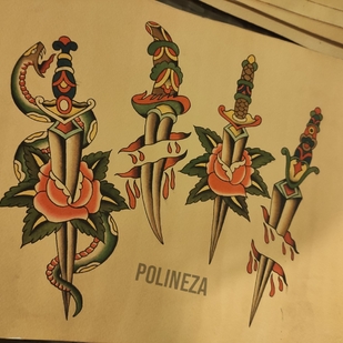 🔥 热门照片、模特作品集  #68693 纹身师 Polineza Aleksandrovna