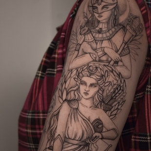 🔥 热门照片、模特作品集  #55440 纹身师 Polina Lihacheva | Polyashatattoo