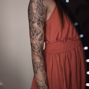 🔥 热门照片、模特作品集  #55441 纹身师 Polina Lihacheva | Polyashatattoo