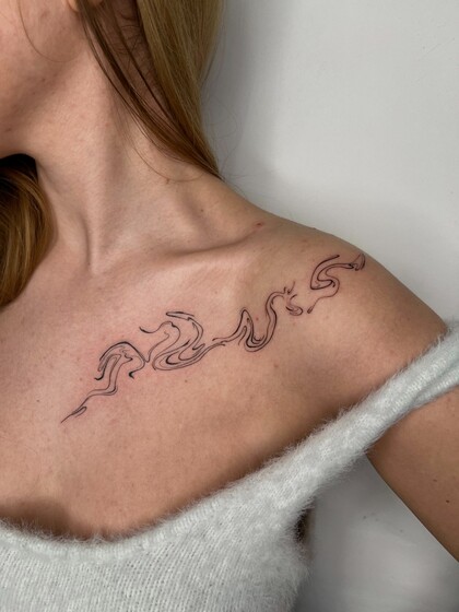 纹身灵感 # 纹身师 Ginger Lines / Anna