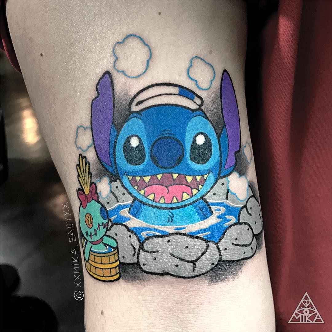 Тату мастер XXMIKA BABYXX цветная абстрактная татуировка нью скул | Tattoo artist XXMIKA BABYXX color abstract new school tattoo