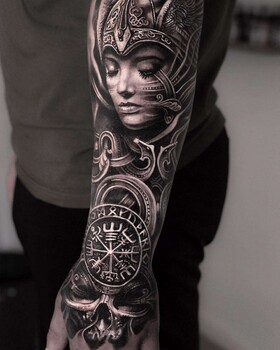 穆米亚 tattoos中的北欧风格图片