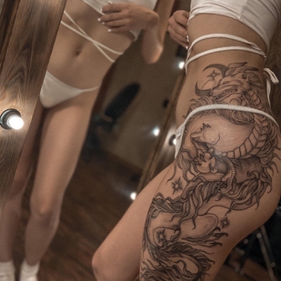 🔥 热门照片、模特作品集  #57298 纹身师 Kotova Kristina kikitatts