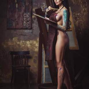 🔥 热门照片、模特作品集  #23948 纹身模特 Anna Saharova