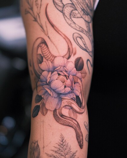 纹身灵感 # 纹身师 KimBobby