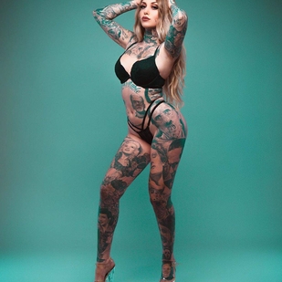 🔥 热门照片、模特作品集  #32506 纹身模特 Sabrina Sawyers