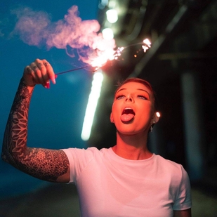 🔥 热门照片、模特作品集  #32577 纹身模特 Melissa