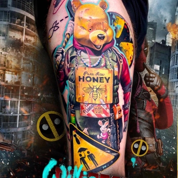 安吉莉卡·卡塔舍娃的艺术 tattoo 真实主义