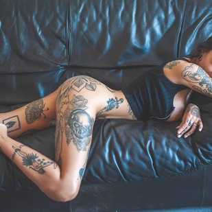 🔥 热门照片、模特作品集  #32911 纹身模特 Indaco Suicide