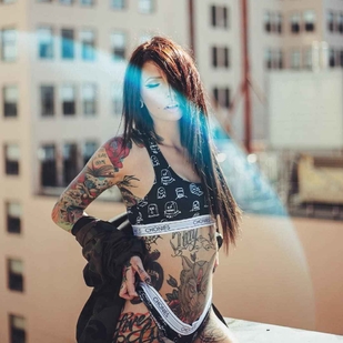 🔥 热门照片、模特作品集  #15270 纹身模特 Angela Mazzanti