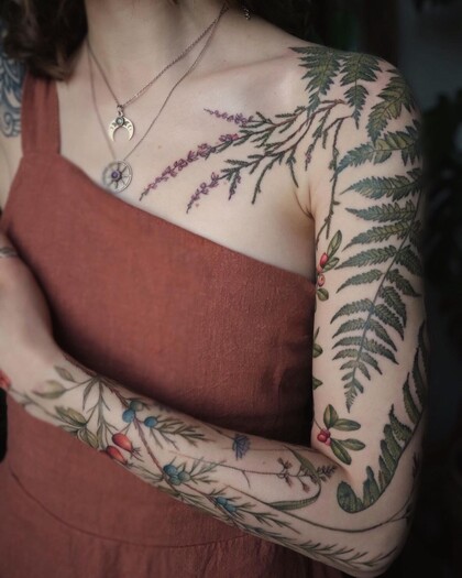 纹身灵感 # 纹身师 Aleksandra Vorobeva