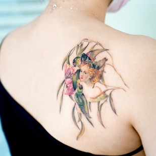 🔥 热门照片、模特作品集  #46196 纹身师 Abii tattoo