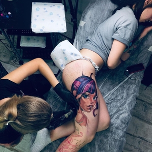 🔥 热门照片、模特作品集  #46340 纹身师 Polina Ramona Ink