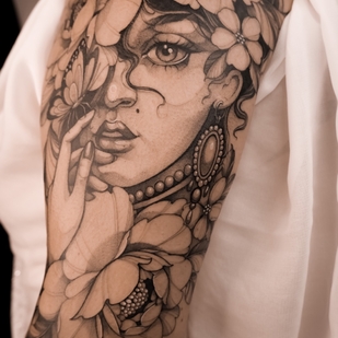 🔥 热门照片、模特作品集  #60249 纹身师 Katrin_Inktattoo