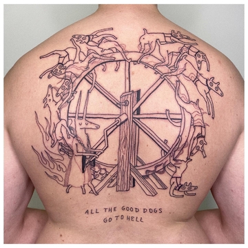 波_oser的纹身中蕴含着儿童画的成人含义