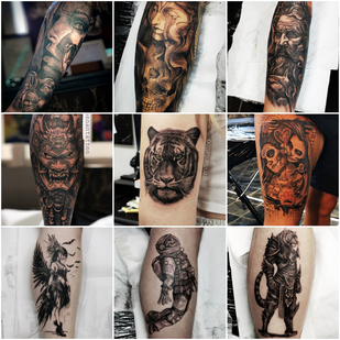 🔥 热门照片、模特作品集  #76341 纹身师 Brennantattoo