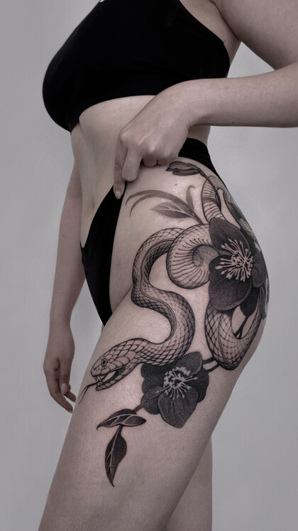 纹身灵感 # 纹身师 Anastasia Veresktt