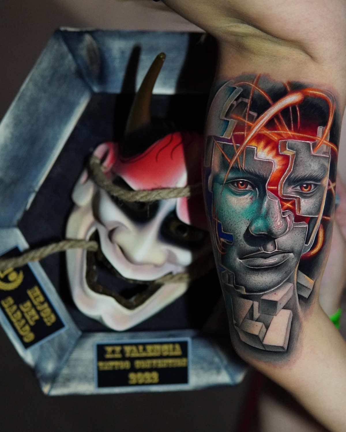Winner tattoo by Tattoo artist Edi Contreras