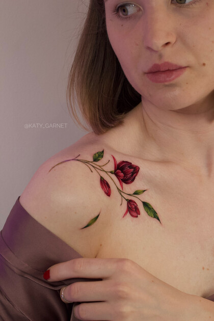 纹身灵感 # 纹身师 Ekaterina Garnet / Katy Garnet