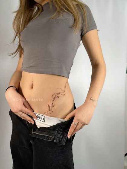 纹身灵感 # 纹身师 Ginger Lines / Anna