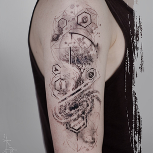 🔥 热门照片、模特作品集  #88484 纹身师 Hossam tattoos