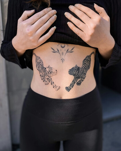 纹身灵感 # 纹身师 Saskia Patrice