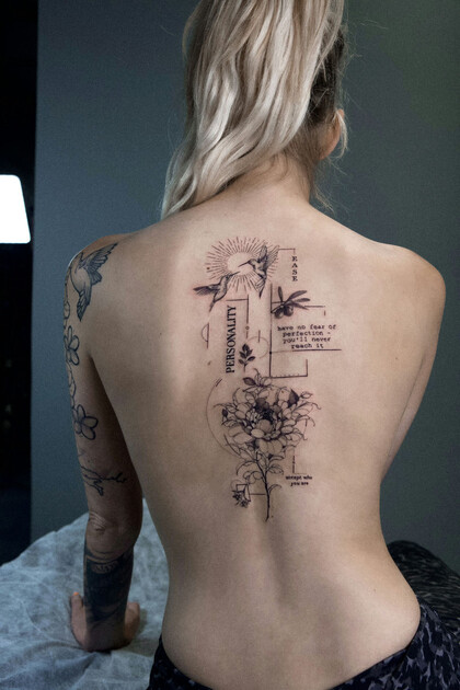 纹身灵感 # 纹身师 Vitalina Bender
