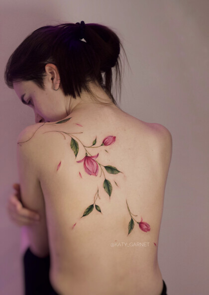 纹身灵感 # 纹身师 Ekaterina Garnet / Katy Garnet