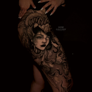 🔥 热门照片、模特作品集  #86277 纹身师 Nastya Alistratova