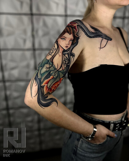 纹身灵感 # 纹身师 Nikita Romanov 