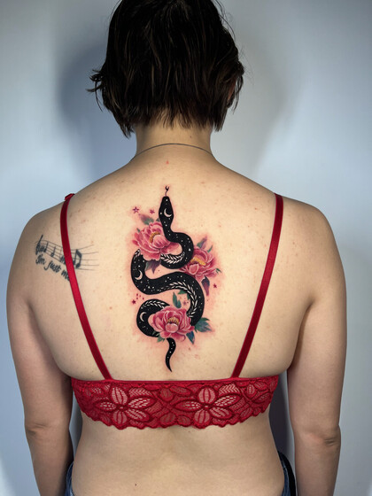 纹身灵感 # 纹身师 Elena Cherepnina