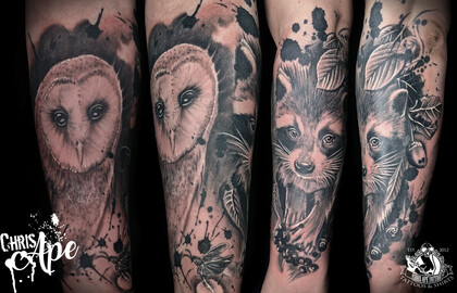 纹身灵感 # 纹身师 Chris Ape 
