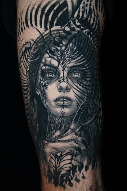 纹身灵感 #102645 纹身师 Anastasia Kiseleva 