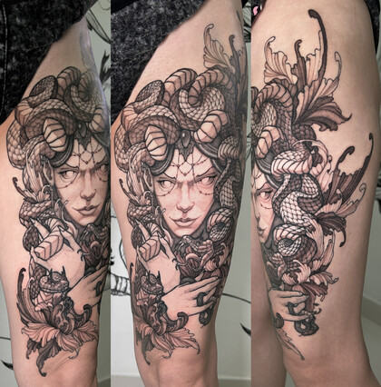 纹身灵感 # 纹身师 Roman Brumel