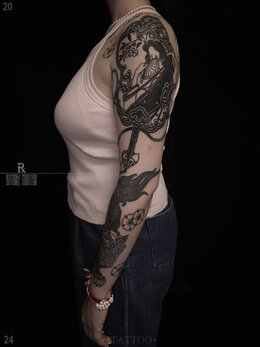 Neojapanese tattoo