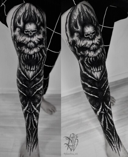 纹身灵感 # 纹身师 Ellina Plat