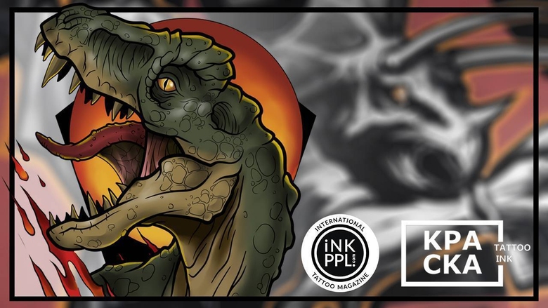 КРАСКА纹身墨水 - 颜料测试