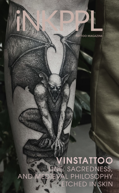 Vinstattoo：线条、神圣性与中世纪哲学刻于肌肤