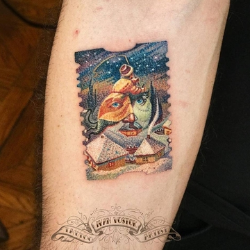 Vostok的极简纹身