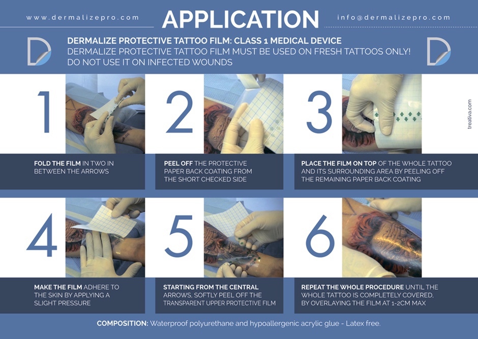 Dermalize 保护性纹身薄膜
